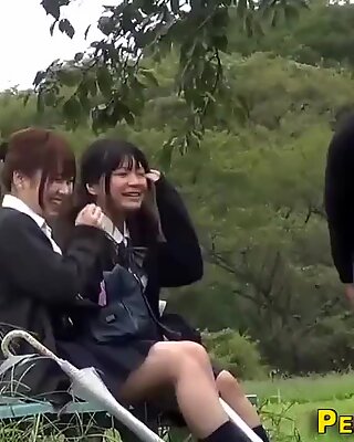 japanese college girls pissing